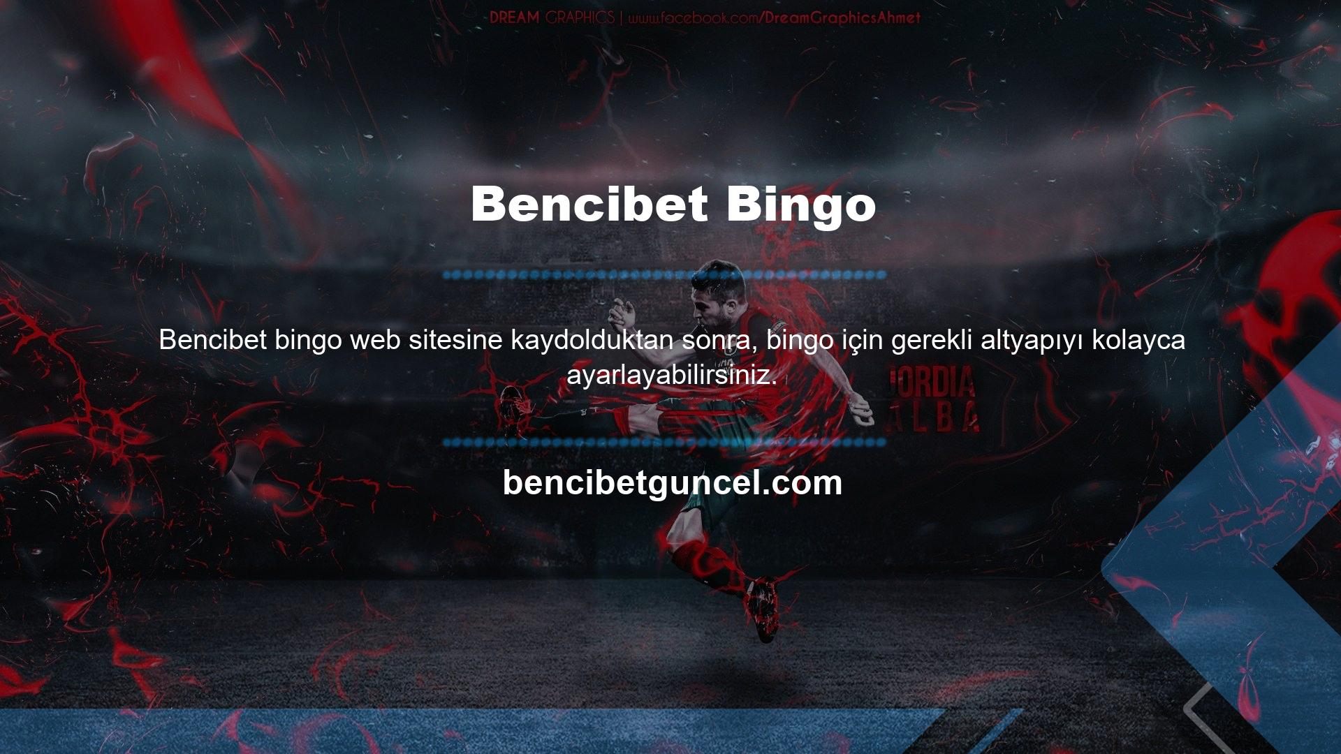 Bingo için program desteği birinci sınıftır